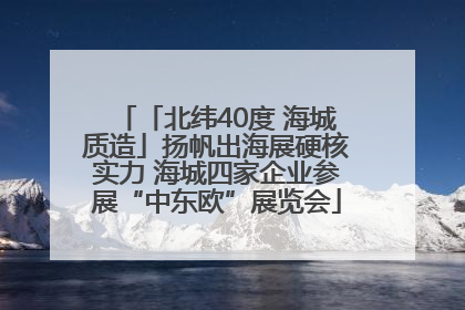 「北纬40度 海城质造」扬帆出海展硬核实力 海城四家企业参展“中东欧”展览会