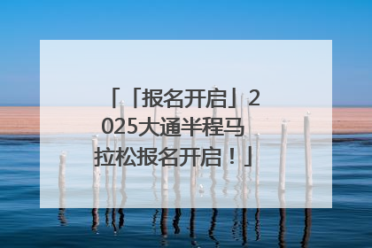 「报名开启」2025大通半程马拉松报名开启！