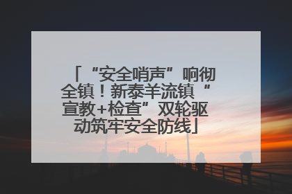 “安全哨声”响彻全镇！新泰羊流镇“宣教+检查”双轮驱动筑牢安全防线