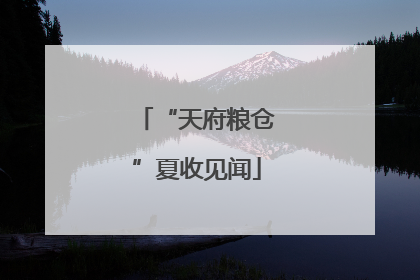 “天府粮仓”夏收见闻