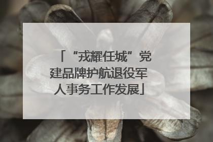 “戎耀任城”党建品牌护航退役军人事务工作发展