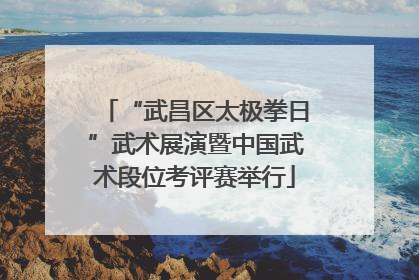 “武昌区太极拳日”武术展演暨中国武术段位考评赛举行