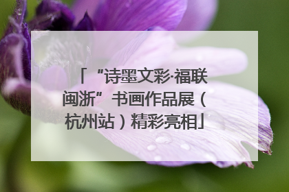 “诗墨文彩·福联闽浙”书画作品展（杭州站）精彩亮相
