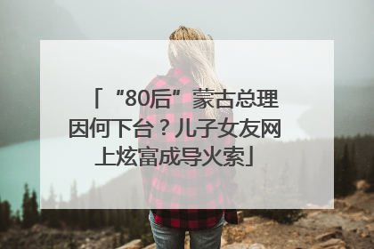 “80后”蒙古总理因何下台？儿子女友网上炫富成导火索