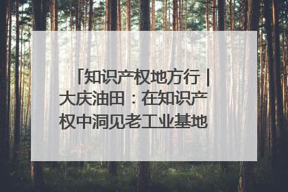 知识产权地方行｜大庆油田：在知识产权中洞见老工业基地的 “创新密码”