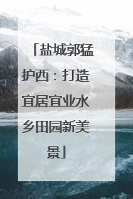 盐城郭猛护西：打造宜居宜业水乡田园新美景