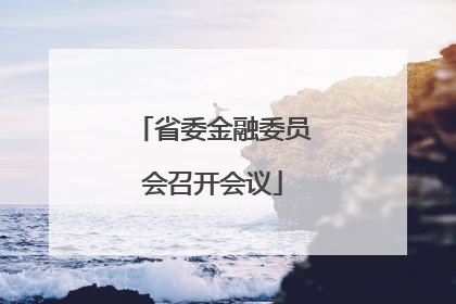 省委金融委员会召开会议