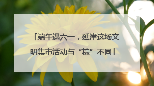 端午遇六一，延津这场文明集市活动与“粽”不同