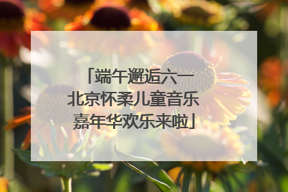 端午邂逅六一 北京怀柔儿童音乐嘉年华欢乐来啦
