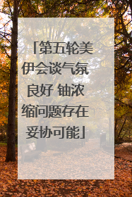 第五轮美伊会谈气氛良好 铀浓缩问题存在妥协可能