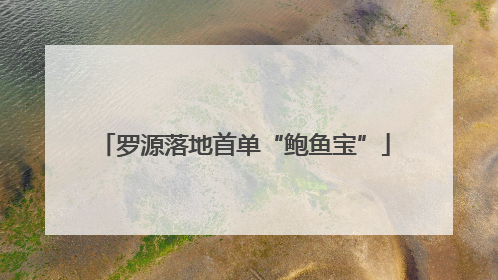 罗源落地首单“鲍鱼宝”