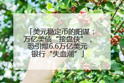 美元稳定币的阳谋：万亿美债“接盘侠”，恐引爆6.6万亿美元银行“失血潮”
