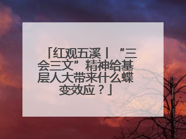 红观五溪丨“三会三文”精神给基层人大带来什么蝶变效应？