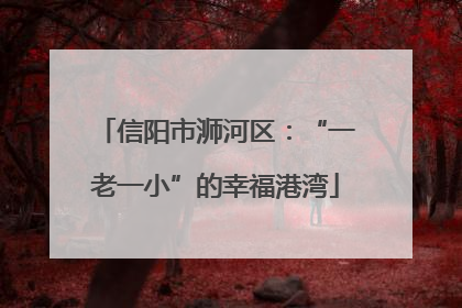信阳市浉河区：“一老一小”的幸福港湾