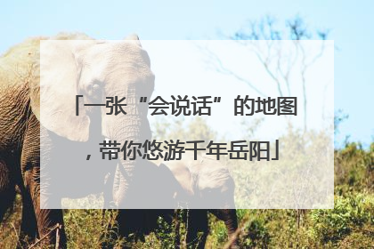 一张“会说话”的地图，带你悠游千年岳阳