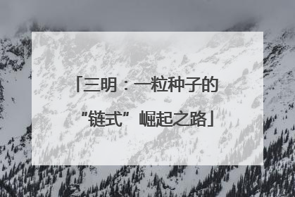 三明：一粒种子的“链式”崛起之路