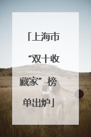 上海市“双十收藏家”榜单出炉