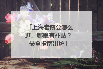上海老博会怎么逛、哪里有补贴？最全指南出炉