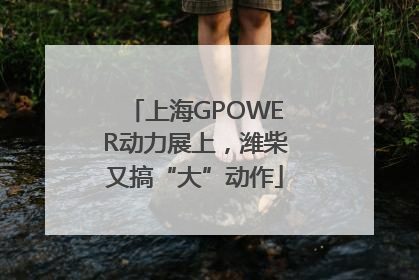 上海GPOWER动力展上，潍柴又搞“大”动作