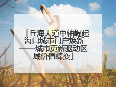 丘海大道中轴崛起 海口城市门户焕新——城市更新驱动区域价值蝶变