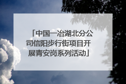 中国一冶湖北分公司信阳步行街项目开展青安岗系列活动