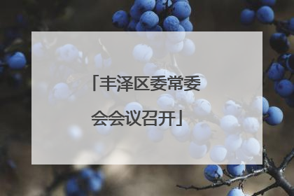 丰泽区委常委会会议召开
