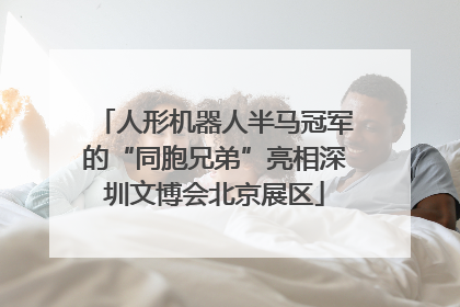 人形机器人半马冠军的“同胞兄弟”亮相深圳文博会北京展区