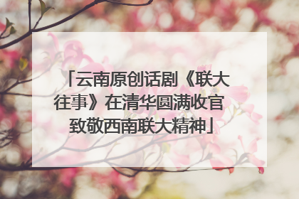 云南原创话剧《联大往事》在清华圆满收官 致敬西南联大精神