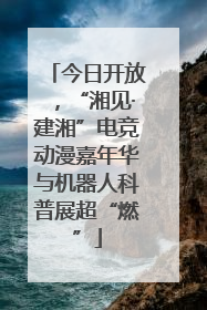 今日开放，“湘见·建湘”电竞动漫嘉年华与机器人科普展超“燃”