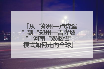 从“郑州—卢森堡”到“郑州—吉隆坡” 河南“双枢纽”模式如何走向全球
