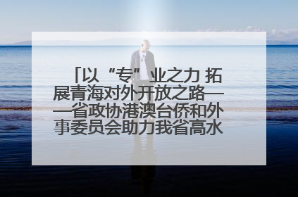 以“专”业之力 拓展青海对外开放之路——省政协港澳台侨和外事委员会助力我省高水平开放和高质量发展