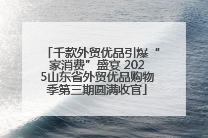 千款外贸优品引爆“家消费”盛宴 2025山东省外贸优品购物季第三期圆满收官