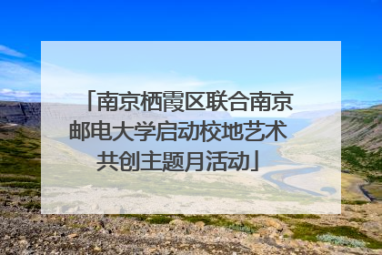 南京栖霞区联合南京邮电大学启动校地艺术共创主题月活动