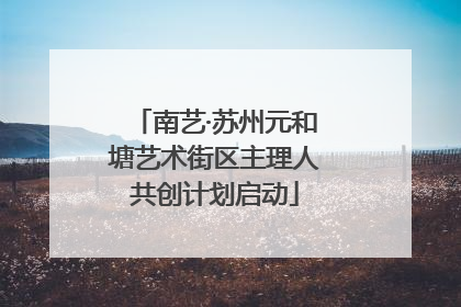 南艺·苏州元和塘艺术街区主理人共创计划启动