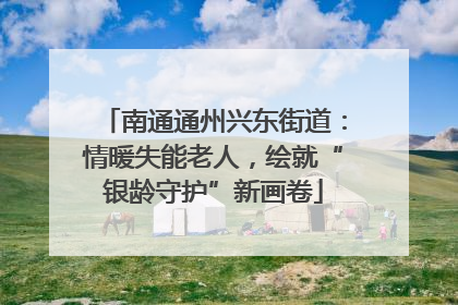 南通通州兴东街道：情暖失能老人，绘就“银龄守护”新画卷