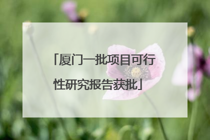 厦门一批项目可行性研究报告获批