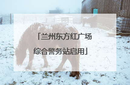 兰州东方红广场综合警务站启用