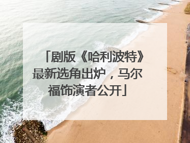 剧版《哈利波特》最新选角出炉，马尔福饰演者公开