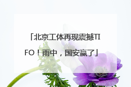 北京工体再现震撼TIFO！雨中，国安赢了