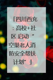 四川西充：高校+社区 启动“空巢老人消防安全帮扶计划”