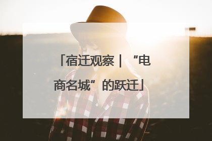 宿迁观察｜“电商名城”的跃迁