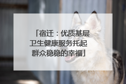 宿迁：优质基层卫生健康服务托起群众稳稳的幸福