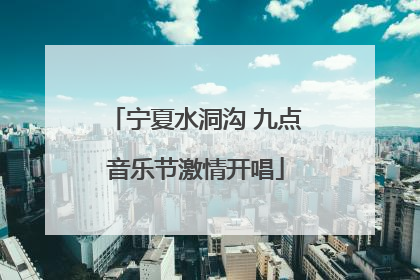 宁夏水洞沟 九点音乐节激情开唱