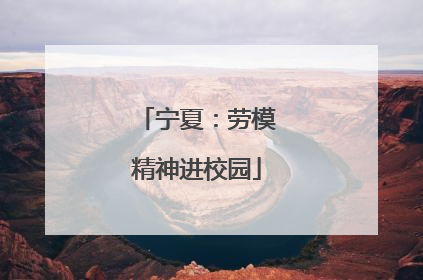宁夏：劳模精神进校园