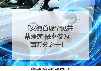 安徽首现罕见并蒂睡莲 概率仅为百万分之一