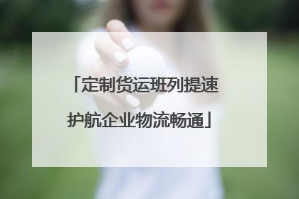 定制货运班列提速 护航企业物流畅通