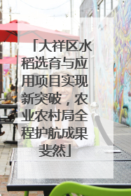 大祥区水稻选育与应用项目实现新突破，农业农村局全程护航成果斐然
