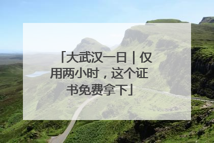大武汉一日｜仅用两小时，这个证书免费拿下