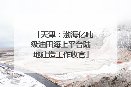 天津：渤海亿吨级油田海上平台陆地建造工作收官
