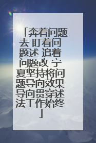 奔着问题去 盯着问题述 追着问题改 宁夏坚持将问题导向效果导向贯穿述法工作始终